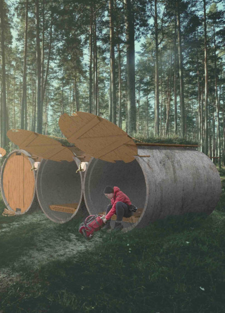 Turf-Capped Precast Structures That Harmonize with the Latvian Landscape