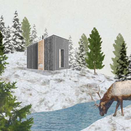 Charred Wooden Shingles and Cross-Laminated Timber Panels Enhance Sustainable Shelter Along the E9 Trek