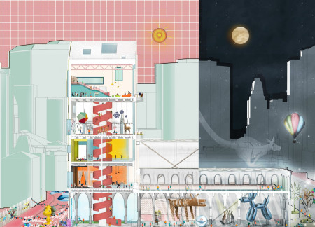 A Multi-Functional Urban Hub with Timber, Glass, and Sustainable Design