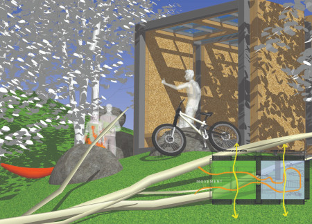 Modular Cabin Constructed with Straw Bales and Treated Pine for Efficient Eco-Friendly Living