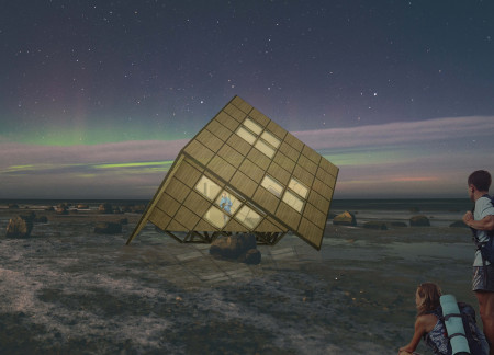 Reclaimed Wood Structure with Passive Ventilation in a Forest Retreat