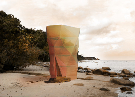Inflatable Membrane Cabin Embracing Coastal Ecosystems with Flexible Timber Framework