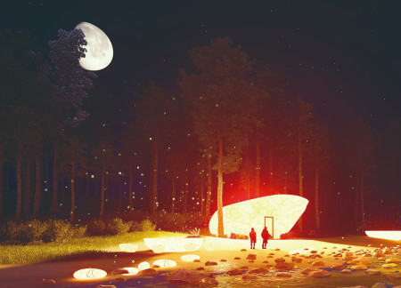 Translucent Polycarbonate Cabins Set Within Coastal Trails Emphasizing Natural Integration