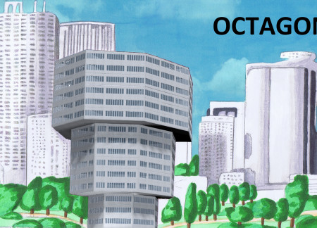 Elevated Community Spaces with Modular Glass and Concrete Design