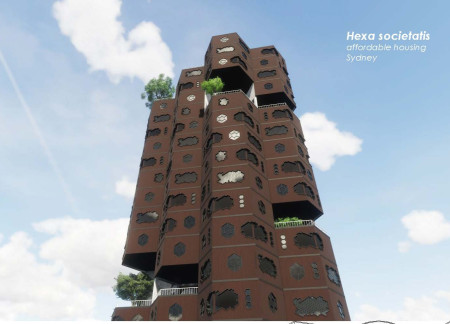 Charred Wooden Shingles and Recycled Wood Elevate Flexible Housing Solutions in Urban Contexts