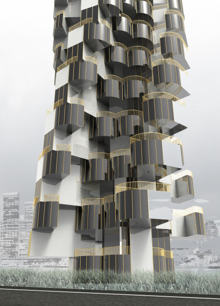 Curvilinear Fa&ccedil;ade Transforming Community Living Through Modular Design and Cross-Laminated Timber Panels