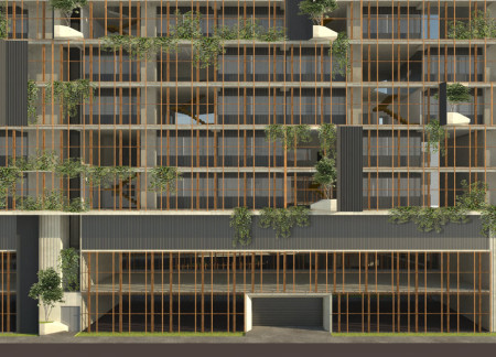 Charred Wooden Shingles and Natural Ventilation in Sustainable Coastal Housing