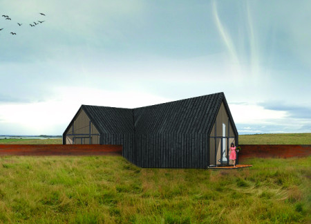 Skylit Cabins Crafted from Local Timber Within a Volcanic Landscape