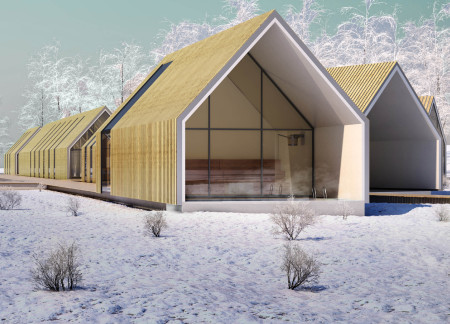 Modular Cabins Featuring Triple-Glazed Windows and Renewable Timber in the Icelandic Landscape