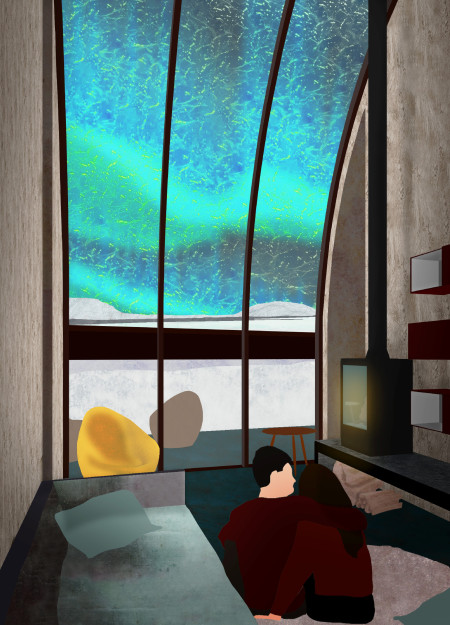 Circular Design with Extensive Glazing and Sustainable Timber Elements Adjacent to the Northern Lights