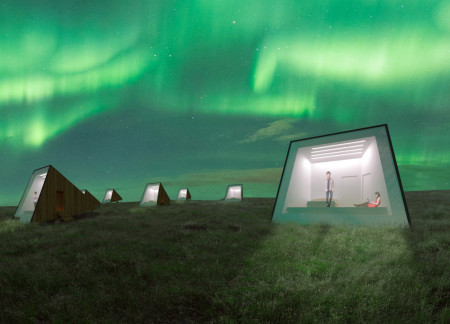 Rotating Retreats Crafted from Cross-Laminated Timber and Charred Wood Shingles