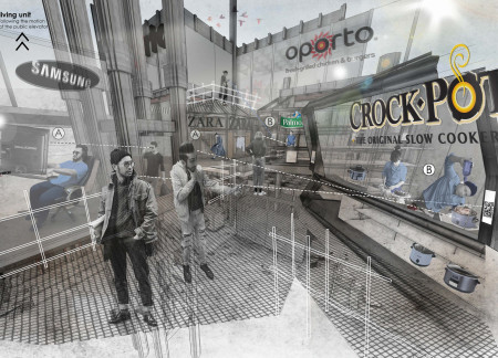 Concrete Living Spaces with Integrated Advertising Solutions