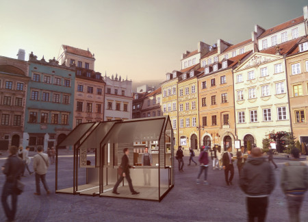 Laminated Wood and Honeycomb Panels Forming a Spiraled Coffee Experience