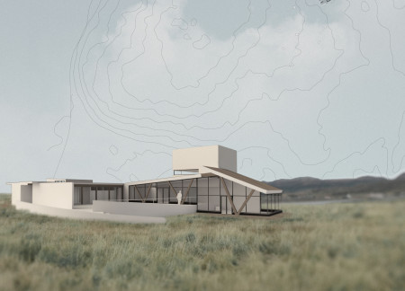 Charred Wooden Shingles and Glass Facades in Sustainable Community Living