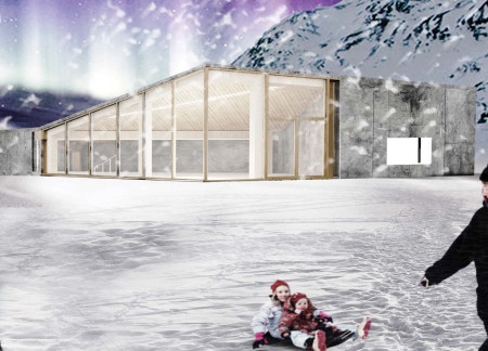 Charred Wooden Shingles and Concrete Forms Embrace Nature in Icelandic Lodging