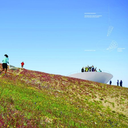 Reflective Concrete Platforms Enhancing Scenic Interaction with Natural Landscapes