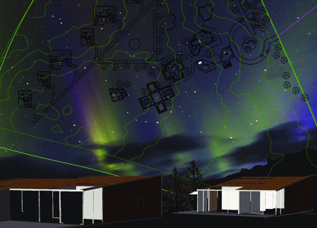 Charred Wooden Shingles and Steel Integration in a Multifunctional Community Space