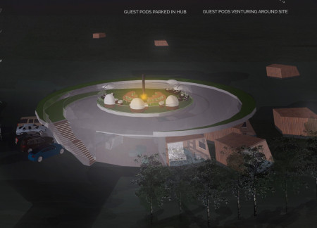 Charred Wooden Shingles and Geothermal Efficiency in a Circular Hospitality Retreat