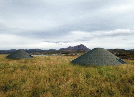 Volcanic-Inspired Structures Featuring Recycled Containers and Transparent Facades for Immersive Natural Experiences