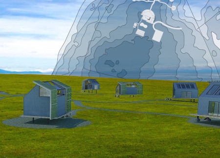 Cross-Laminated Timber Retreat with Charred Wooden Shingles Enhancing Aurora Views