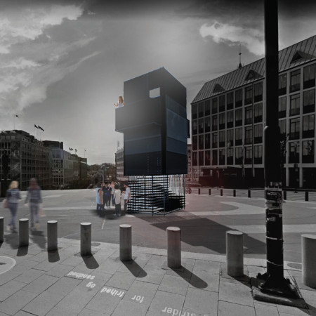 Charred Wooden Shingles and Recycled Plastic Create Engaging Urban Spaces