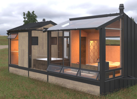 Charred Wood Cladding and Cross-Laminated Timber Elevate a Northern Retreat Experience