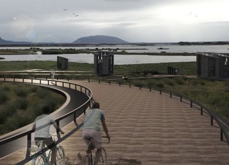 Charred Wooden Shingles and Cross-Laminated Timber Panels Form a Community-Focused, Circulatory Living Space