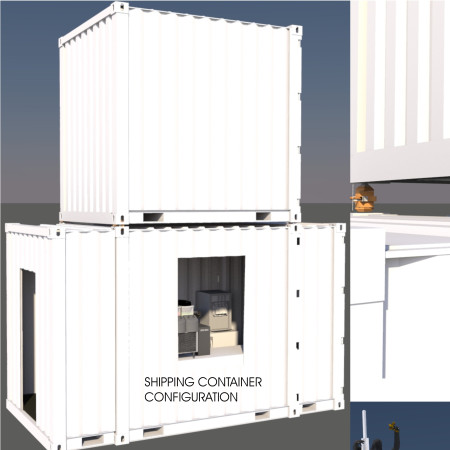 Gravity-Fed Coffee House Crafted from Shipping Containers with Charred Wooden Shingles and Recycled Materials