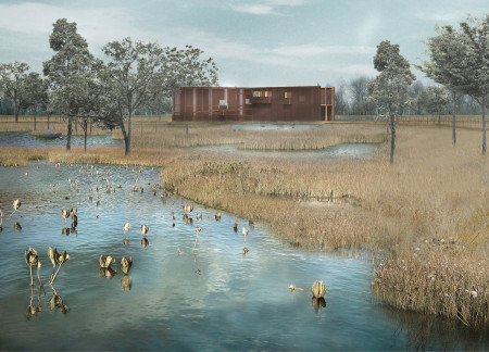 Elevated Viewing Points Featuring Cross-Laminated Timber and Charred Shingles Informed by Local Ecosystems