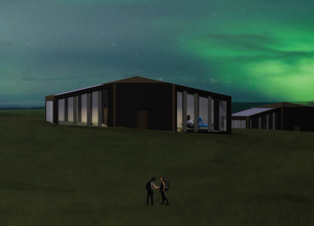 Charred Wooden Shingles and Cross-Laminated Timber Create a Flexible Community Space