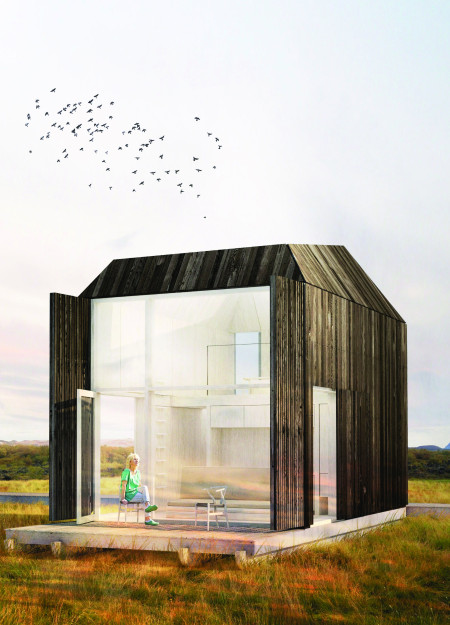 Natural Wood and Sustainable Technologies Create a Retreat for Experiencing the Northern Lights