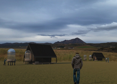 Charred Wooden Shingles and Cross-Laminated Timber Create a Harmonious Community Space