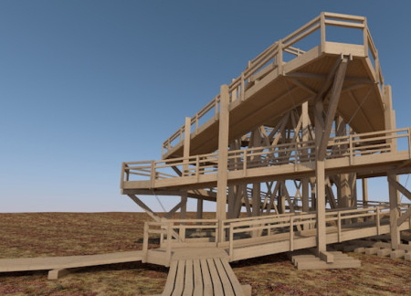Larch Watchtower Offering Elevated Lagoon Views Through Sustainable Design