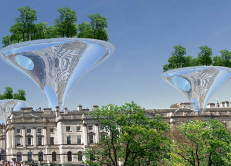 Reflective Surfaces and Green Spaces in Urban Living