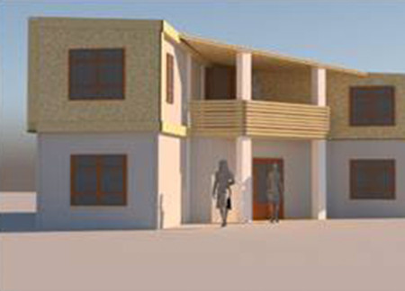 Intersecting Square Forms in Wood for Sustainable Urban Living