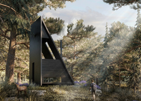 Kebony Wood Retreat for Meditation and Reflection