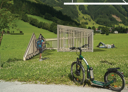 Spiral Shelters with Open Patios and Community Fire Pits