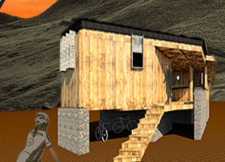 Triangular Net Structure with OCB Wood and Rainwater Harvesting Systems for Sustainable Living