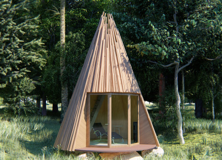 Timber Log Structure with Energy-Efficient Heating Focus