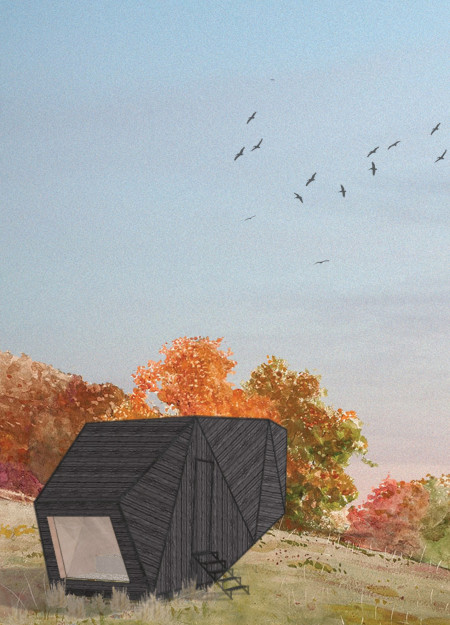 Tatami Retreat with Solar-Powered Kitchenette for Mindful Living