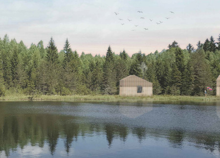 Meditative Retreat with Photovoltaic Features and Composting Toilets