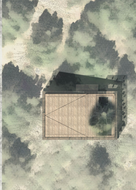 Gabion Walls and Local Wood Create a Peaceful Meditative Retreat