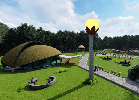 Curved Roofs and Reinforced Concrete Enhancing Ecological Connections