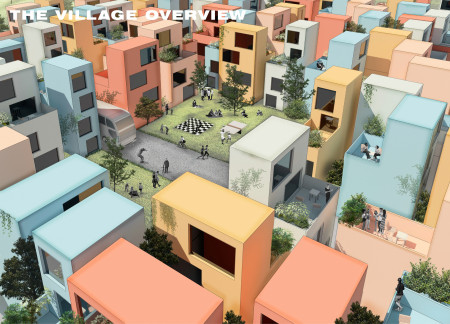 Autonomous Living Village with Freehold Ownership and Shared Courtyards