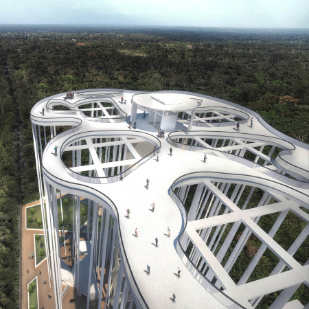 Rooftop Garden Elevates Community Connection in Natural Park Setting