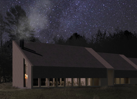 Thatched Roof Cabins Framing Natural Interaction in a Timber Setting