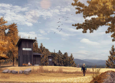 Tranquil Living Within Nature's Embrace Through Open-Plan Shelter