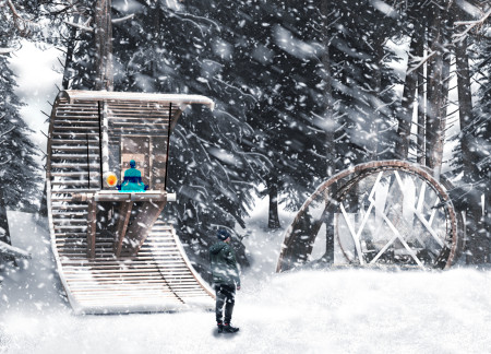 Organic Form Emphasizing Meditation with Natural Connections