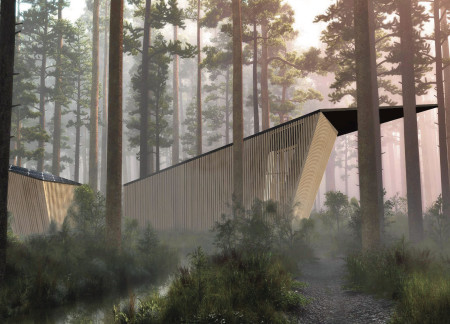 Pine Wood Cabins Featuring Integrated Rainwater Systems for Quiet Retreats