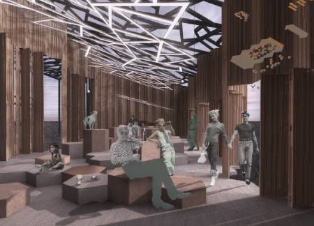 Elevated Wooden Structures Enhancing Nature Connectivity